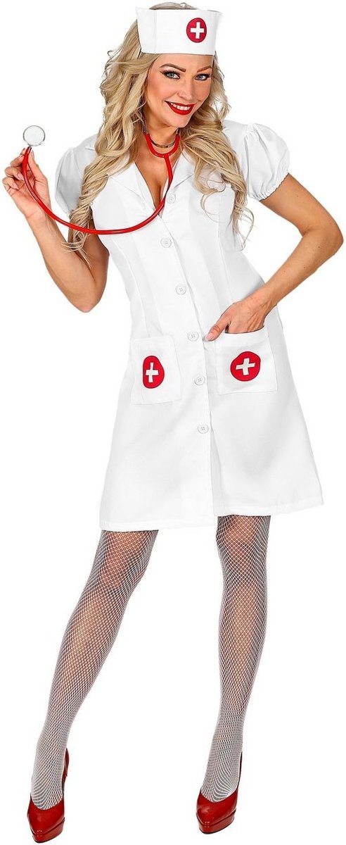 Verpleegster & Masseuse Kostuum | Hospitaal Verpleegster Snelle Pols | Vrouw | Large | Carnaval kostuum | Verkleedkleding